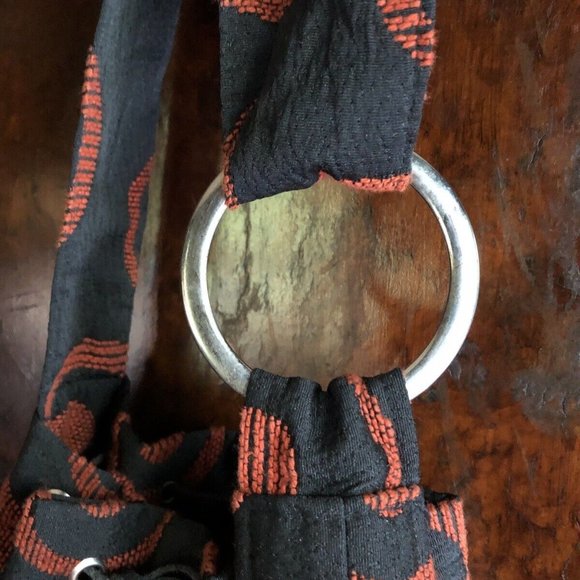 Mud Cloth Sack Purse Argentina Handbags Red Swirl Design Boho Crossbody - Picture 4 of 4